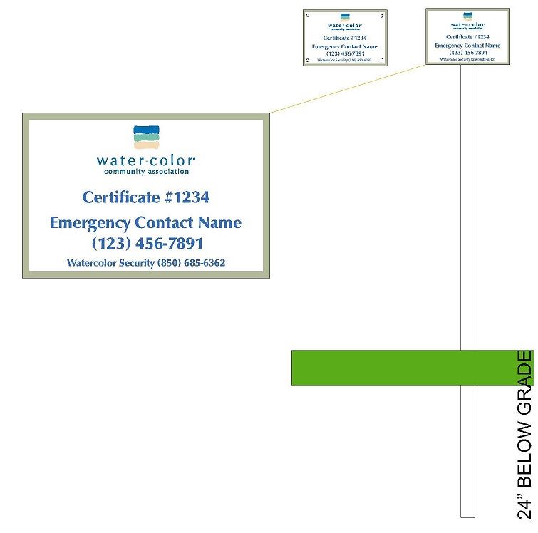 WATERCOLOR Rental Sign 2023- Design