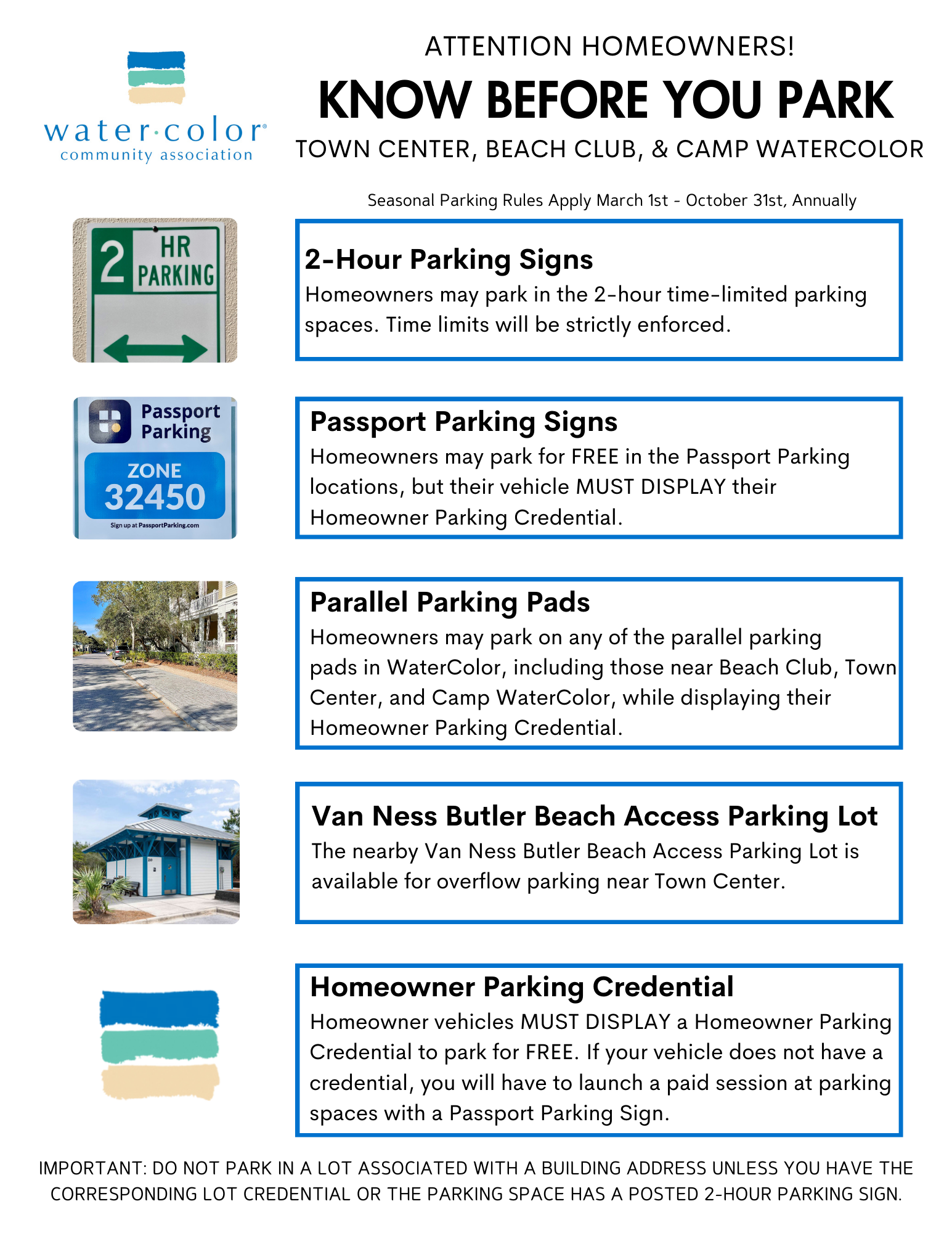 Homeowners Know Before You Park